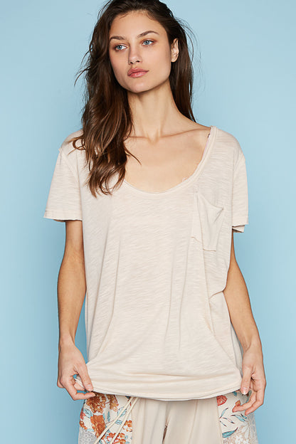 Laying It On Cool Relaxed Short Sleeve Boat Neck Top (4 Options)