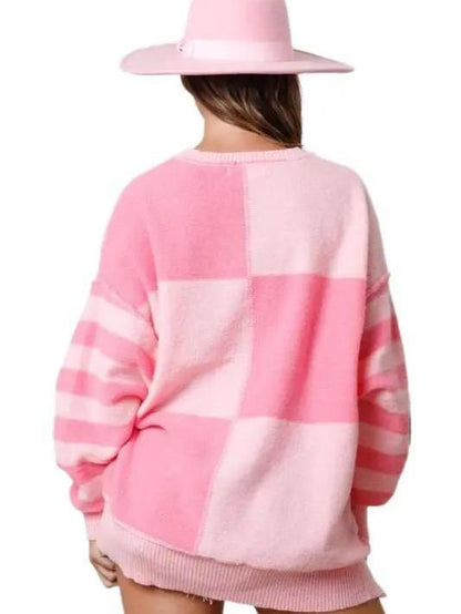 Pick Me Up Color Block Sweater