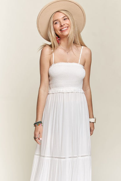 See the Sun Smocking Top Tiered Cami Sundress