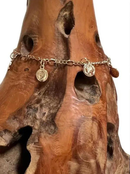 Bryanne Coin Charm Anklet