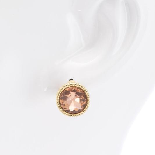 Stunning Elegant Circle Glass Earrings