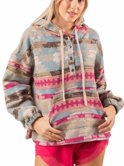 Aztec Hooded Sweatshirt (2 Options)
