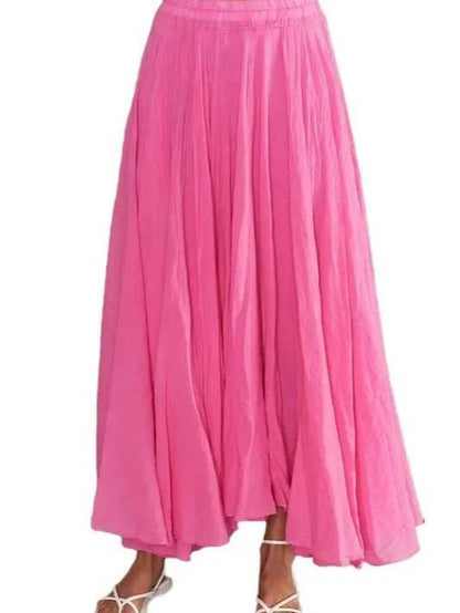Flowy Double Layered Crinkle Bohemian Skirt