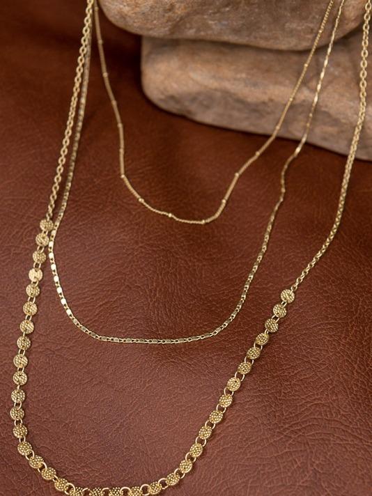 Kinsley 3 Layer Gold Necklace