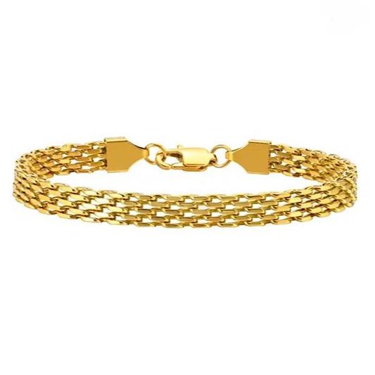 Sunday Best Gold Mesh Chain Bracelet
