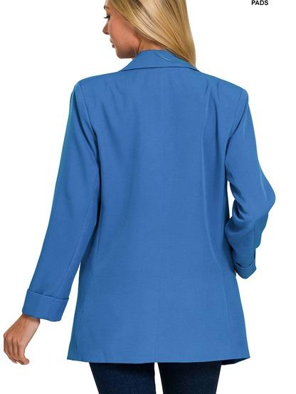 Dressing Up Sexy Long Sleeve Open Front Classic Blazer (3 Options)